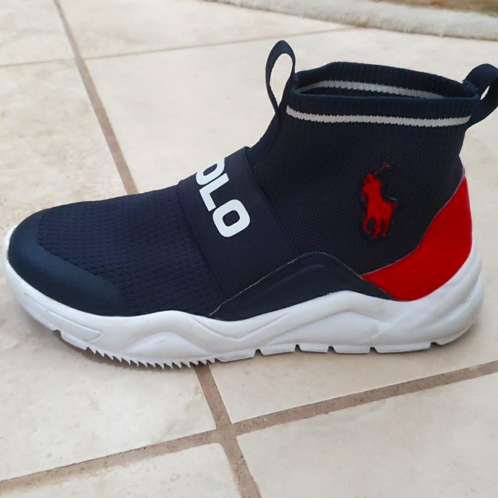 Polo Ralph Lauren Boys' Channing II Woven Mesh Slip-On Sneakers 